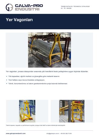 Yer Vagonları katalog kapağı