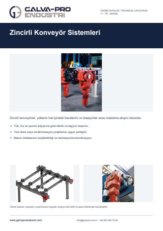 Zincirli Konveyör Sistemleri katalog kapağı